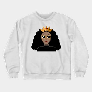 Curly Queen (dark skin version) Crewneck Sweatshirt